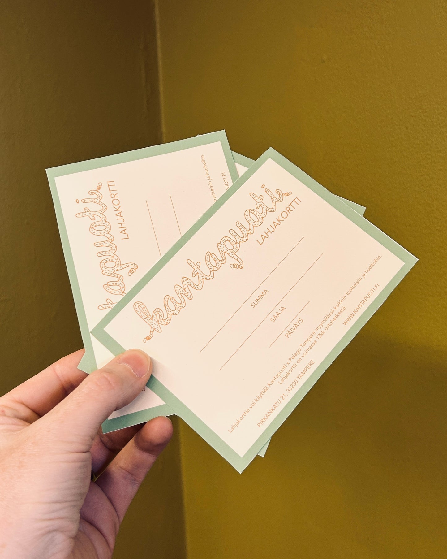 Kantapuoti x Pelago Tampere lahjakortti