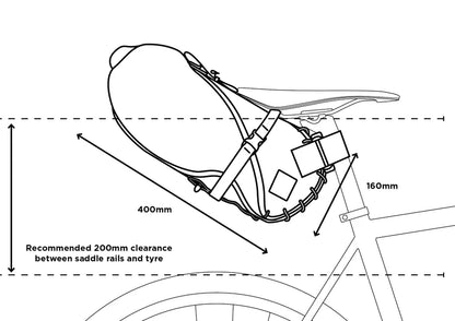 Restrap Saddle Bag 8L -satulalaukku
