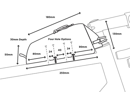 Restrap Bolt-On Top tube bag