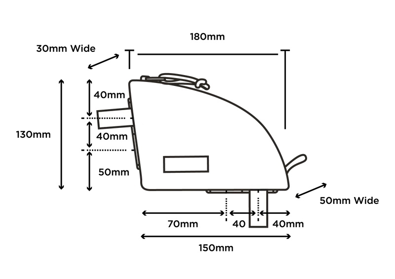 Restrap Rear Top Tube Bag